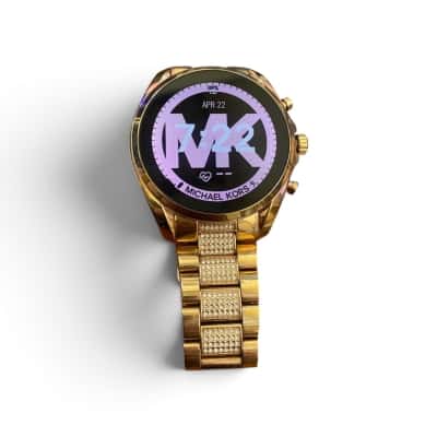 Michael Kors Gen 6 Bradshaw paved gold tone smart watch