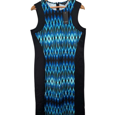 BNWT Liz Jordan Santa Monica contour print dress women’s size L