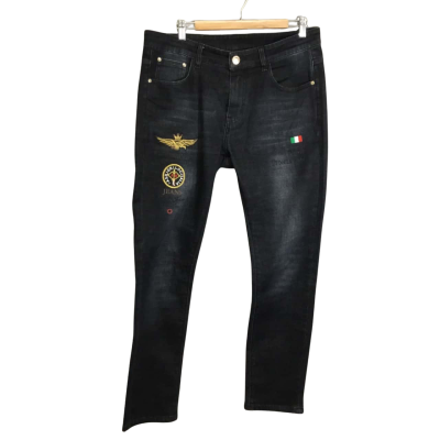 Fashion Jeans Womens Size 34 Navy Blue Denim Cotton
