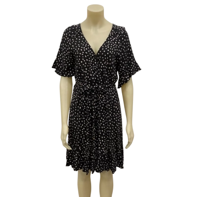 Just Jeans Womens  Size 14 Casual Dress Polka Dot 