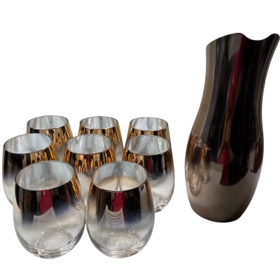 Stemless Glasses and Carafe Set