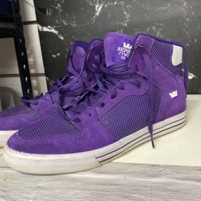 Supra  Mens  Size 12 Purple  high tops 