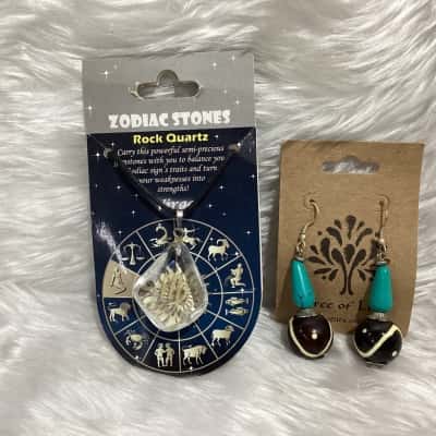 Tree of Life Womens Earrings / Necklace Multicoloured 