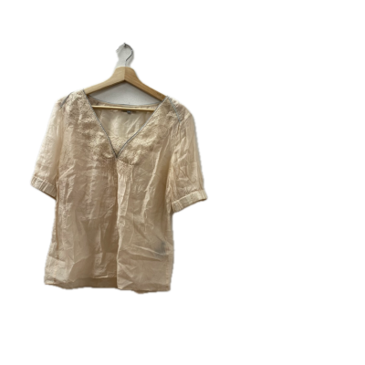 Jigsaw Womens  Size 12 Short Sleeve Top Peach 