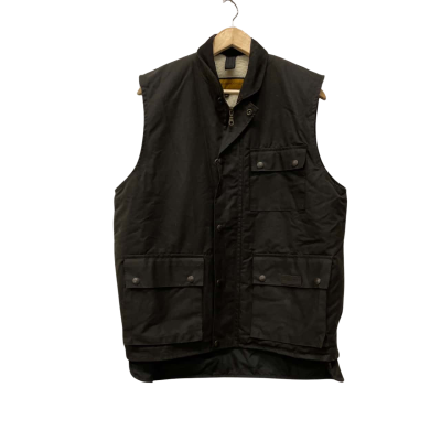 Didgeridoonas Oilskin -Woollen Pocket Vest -The Rawson  Size M Brown 
