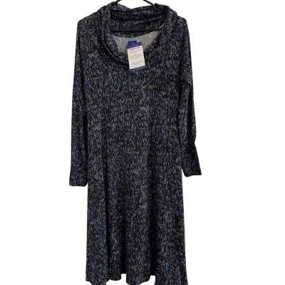 Sacha Drake Womens  Size 16 Long Sleeve Swing Dress Indigo Blue 