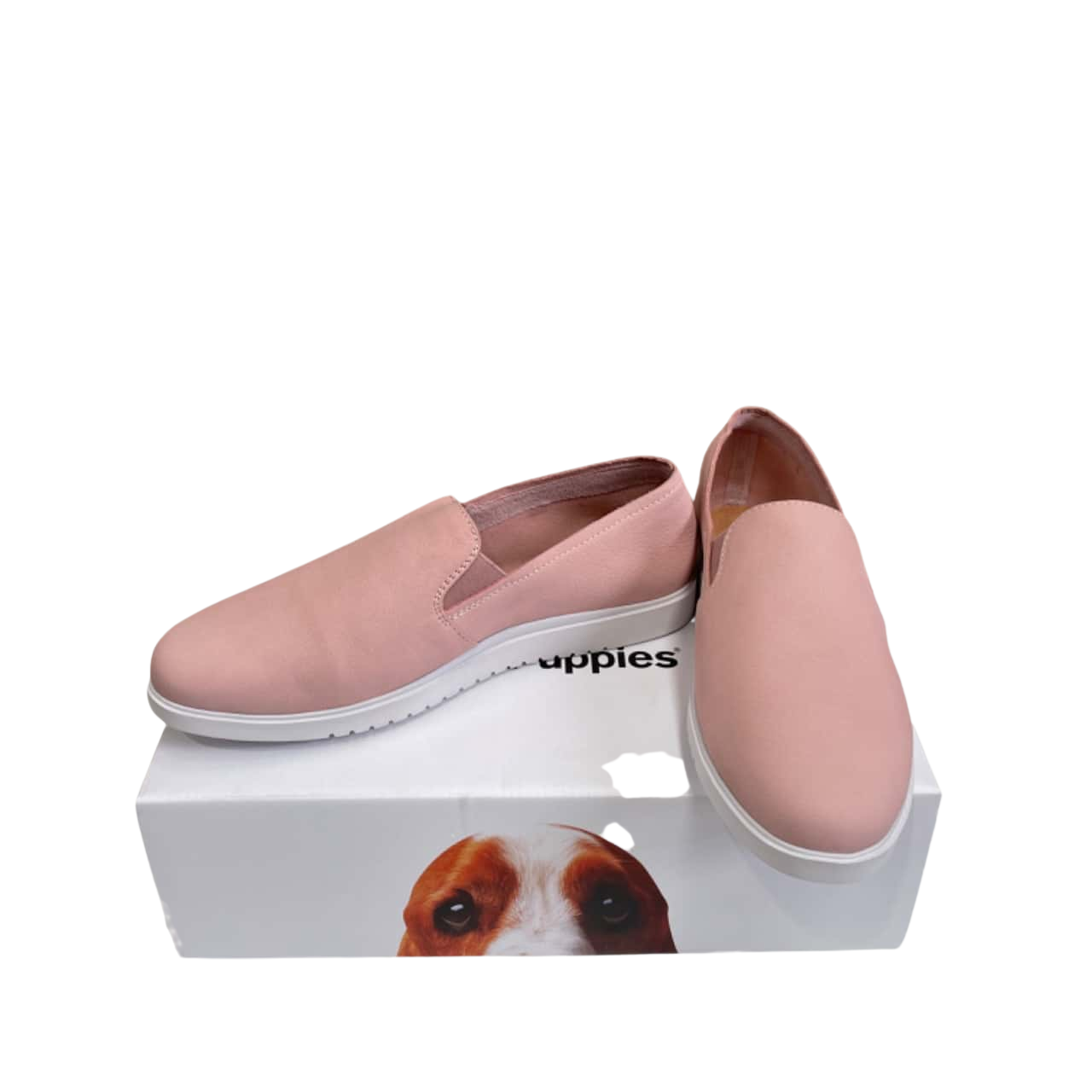 Hush Puppies Everyday Slip On Pale Plush Nubuck New Size UK6(s)