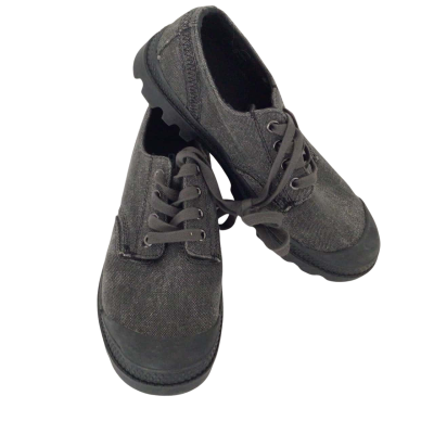 NWOT Colorado Womens  Size 38 Flats Black  Lace Up Canvas 