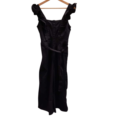  Womens Sleeveless Jumpsuit Black  