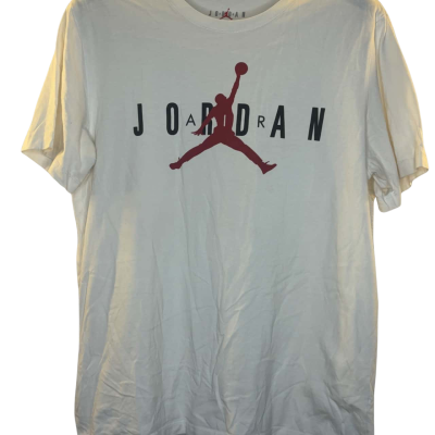 Jordan Mens  Size M Short Sleeve Shirt White 