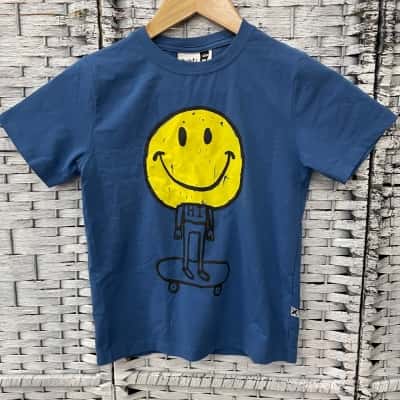 Minti Kids  Size 7 T-Shirt Blue 