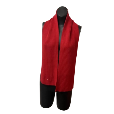 Womens Tommy Hilfiger One Size Knit Scarf Red 