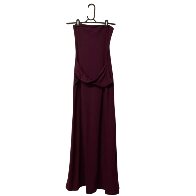 Womens Charcoal Size 8 Purple Sleeveless Dress  