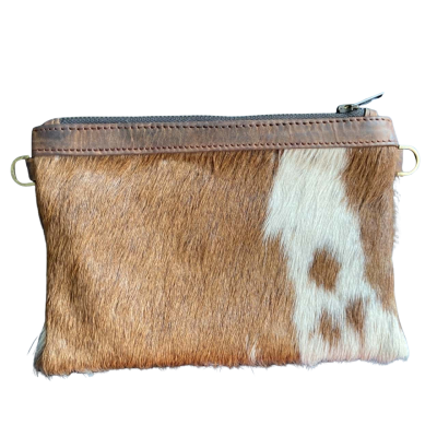 Queen B Country leather cow purse Womens Animal print 