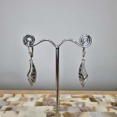 Sterling Silver 925 Artisan Drop Earrings