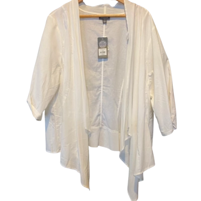 Autograph Size 24 White Waterfall Jacket 