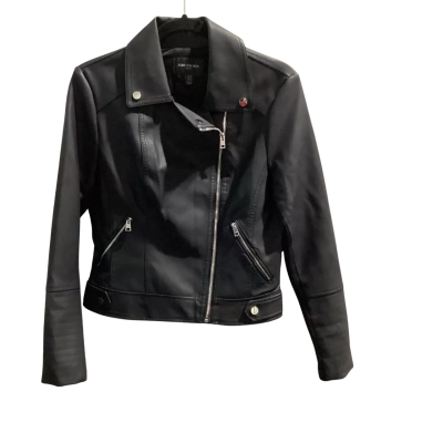 Forever New Womens  Size 12 Biker Jacket Black   NWOT