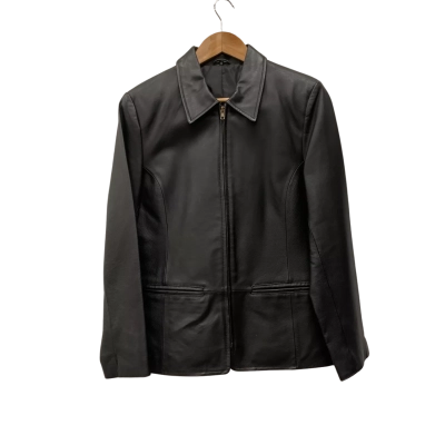 Target Womens  Size 10 Leather Jacket Black  