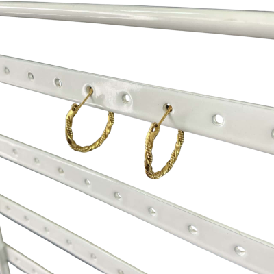 375 9ct Huggies hoop earrings 2.0grams 