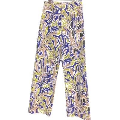Gorman Paint Swirl Pants Size 8 Blue / Green / Pink  