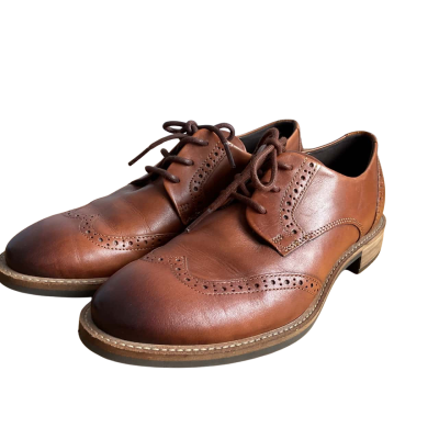 Ecco Unisex  Size 37 -Tan, Brown lace up shoes- LIKE NEW