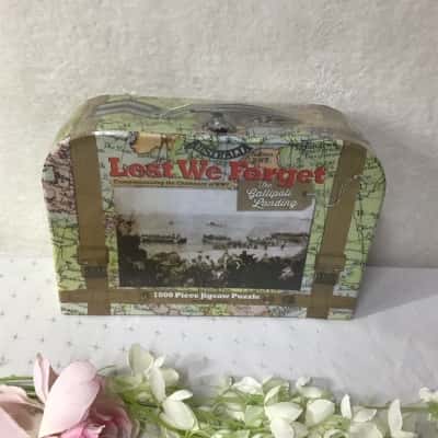 Lest We Forget The Gallipoli Landing 1000 Piece Jigsaw Puzzle + Carry Case (new)