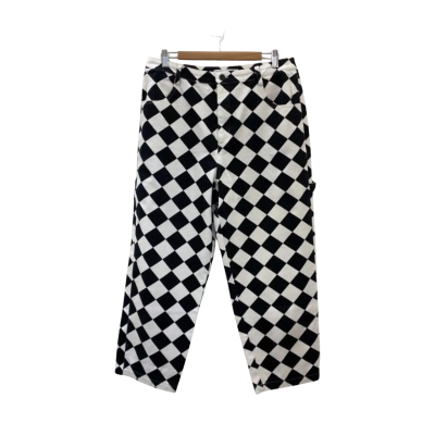 Black Friday Womens  Size 14 Cropped Pants Black  / White Checkerboard