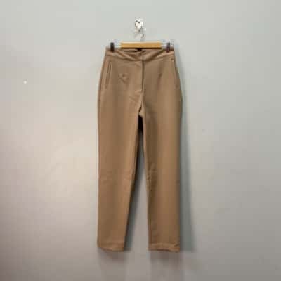 Atmos&Here Womens  Size 10 High Waisted Pants Beige / Brown 