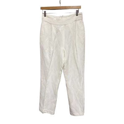 AJE Womens  Size 14 High Waisted Pants White 