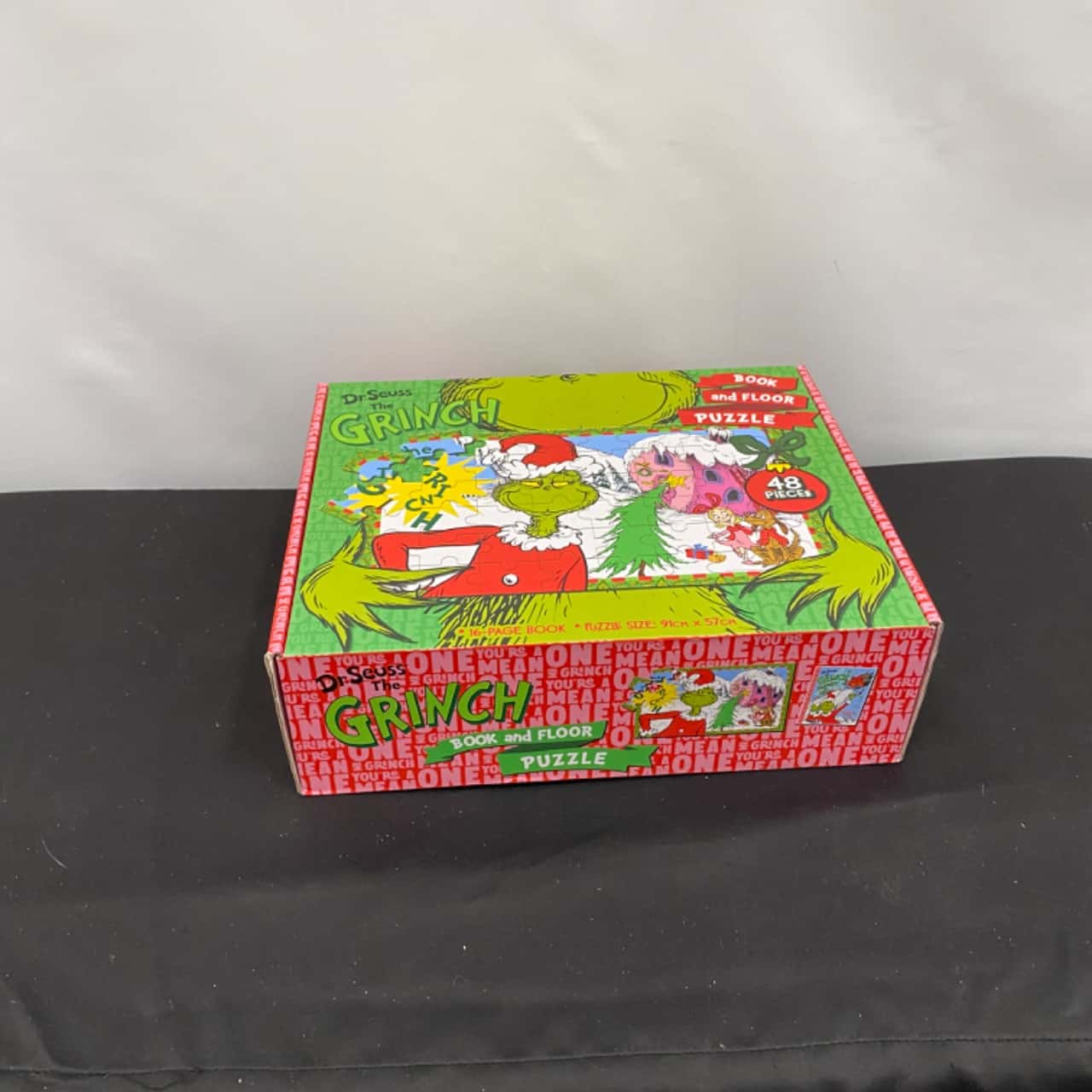 Dr. Seuss The Grinch”Book and Floor Puzzle”