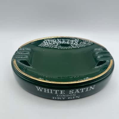 Vintage Wade Burnett’s White Satin Ceramic Ashtry
