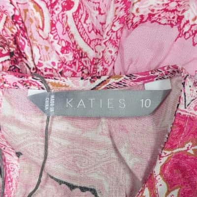 BNWT Katies Womens Patterned / Pink Maxi Dress Size 10
