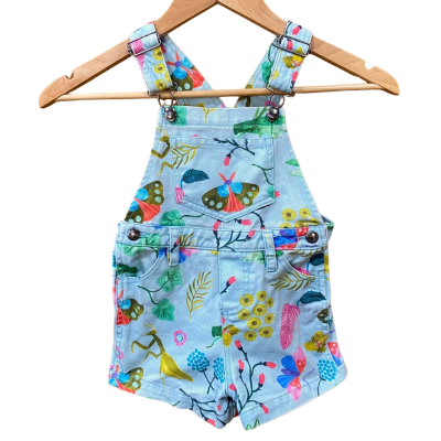 Gorman Kids Blue Insect Patterned Overalls Size 2-3
