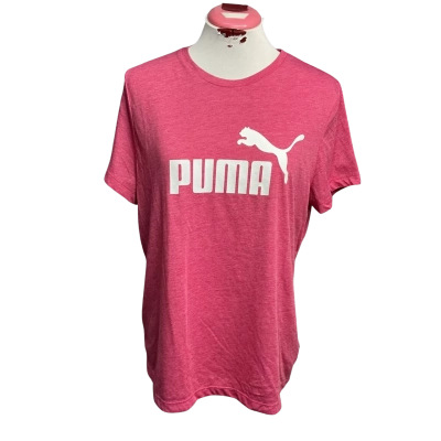 Puma Womens  Size XL Short Sleeve Top Pink  