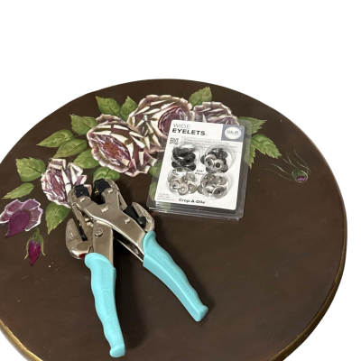 Crop-A-Dile eyelet and snap pusher - with Wide eyelets 