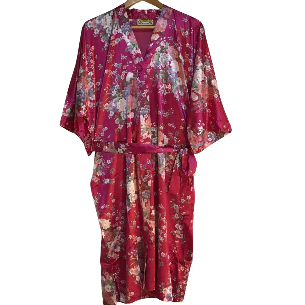 Oriental Village Womens Size L Multicoloured Silk Housecoat(s)