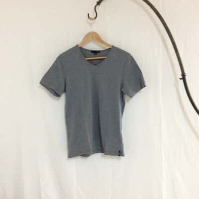 Saba Women's  Size S Short Sleeve Top Grey 