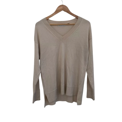 Country Road Womens  Size L Sweatshirt / V-Neck Jumper Beige 