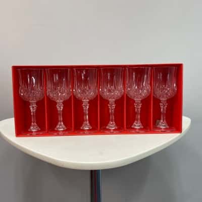 Vintage arc Crystal Glasses 120mL set of 6