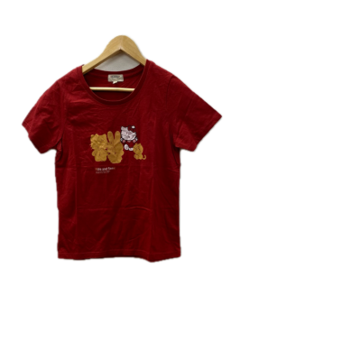 Hide and Seek with Kitty and Friends Exhibition Womens Top Size M Red 