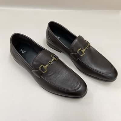 Brand New - Yd.  Mens Genuine Leather Loafers - Size: 9 - Brown 