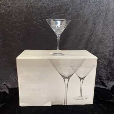 Eclipse Martini Glasses x 6. New in Box.