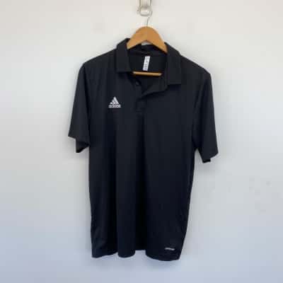 Adidas Black Polo Shirt T-shirt Size M 