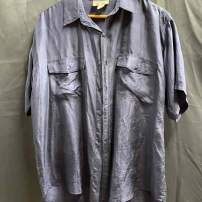 100% Silk Size XXL Dress Shirt