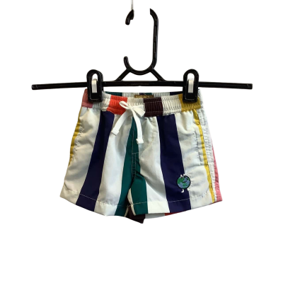 BNWT Kip&Co Boy's Size 0-3m Big Stripe Boardies Multicoloured 