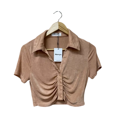 BNWT Showpo Womens Size 12 Button Up Cropped Top