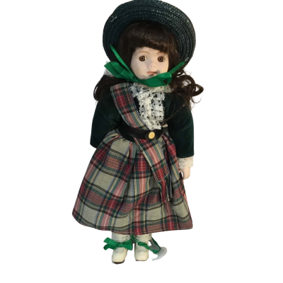 Vintage Original Bisque Doll with Hat Approx 42 x 19cm