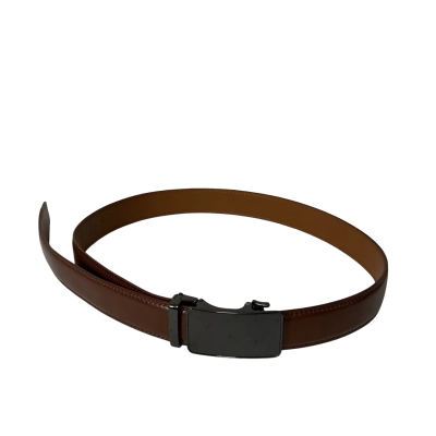 Mens Tan Brown Adjustable Belt with Buckle