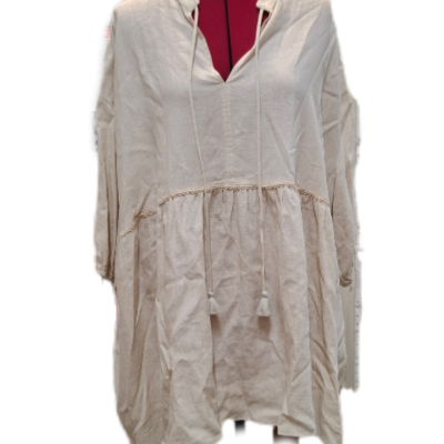 Haven Womens  Size One Size Short Sleeve Top Beige 