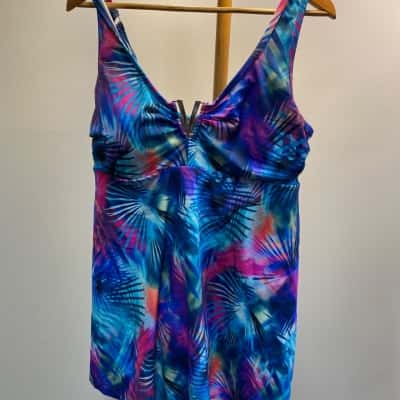 Taking Shape Womens Size 16 Blue / Pink Swimwear BNWT